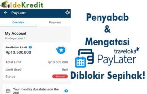 Akun PayLater Traveloka Diblokir